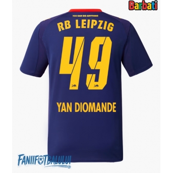 RB Leipzig Yan Diomande #49 Tricou Fotbal Replică 2025-26 Barbati Deplasare